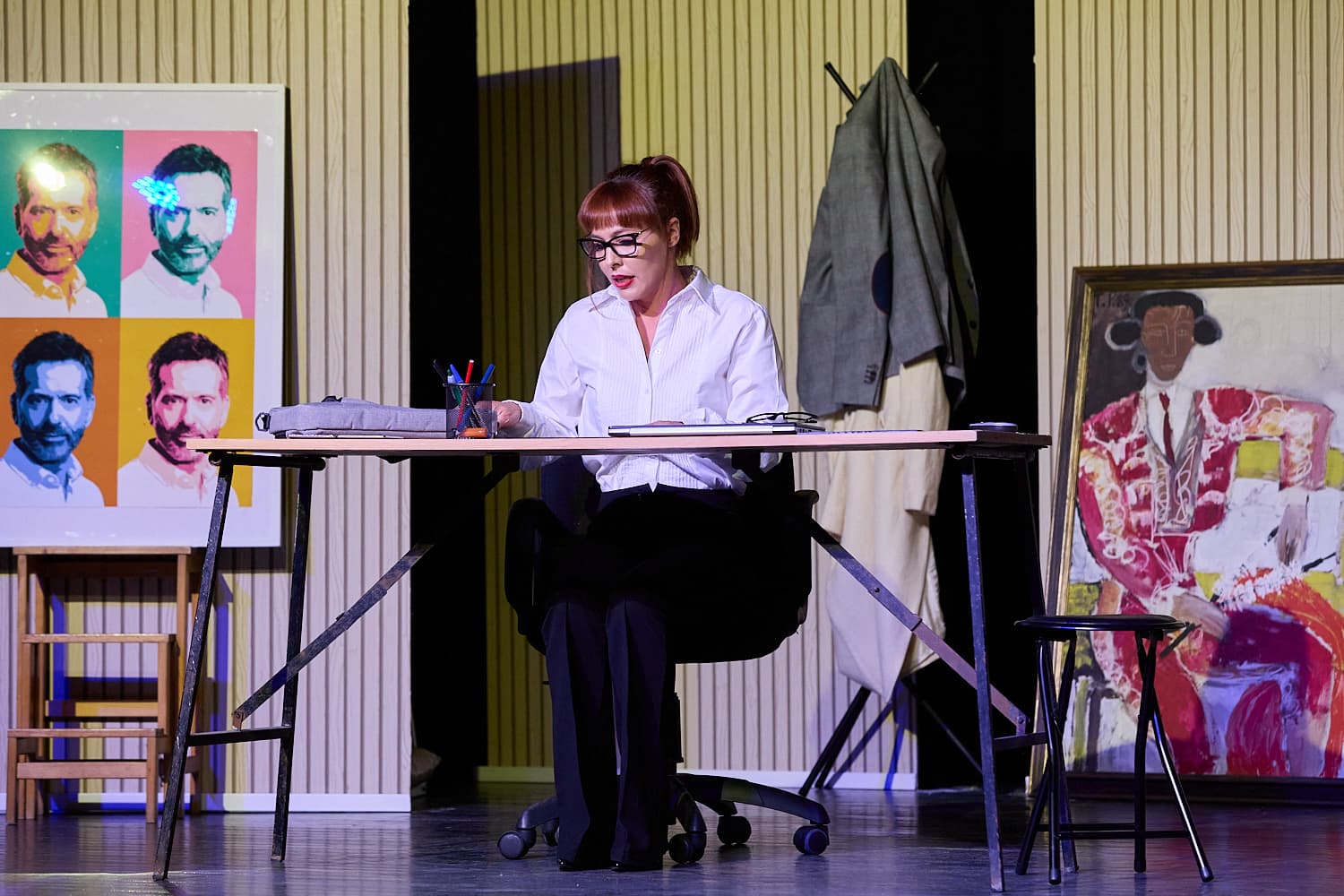 Lara de Miguel en el rodaje de ¡Vaya por Dios!